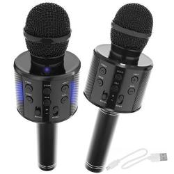 Nešiojamas karaoke bluetooth mikrofonas Ws 858 Black